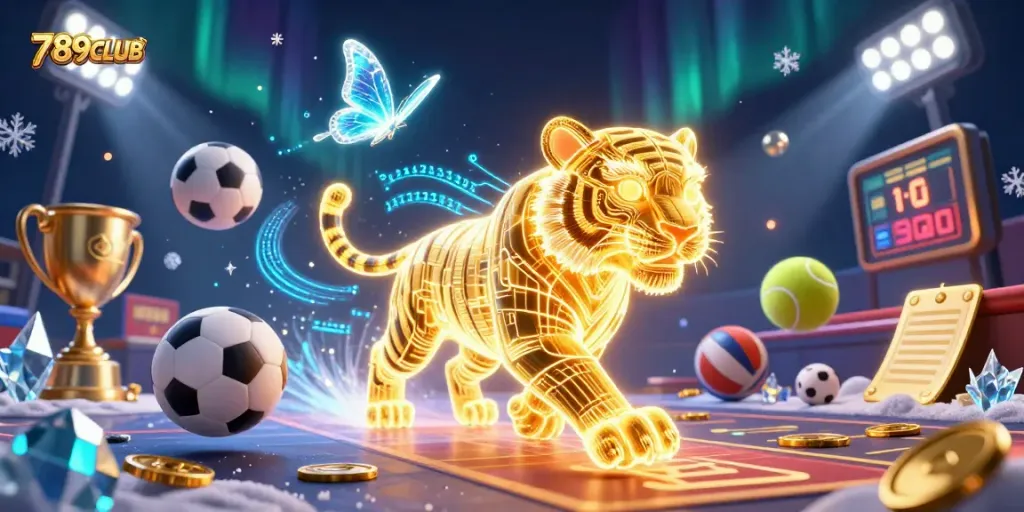 Experience thrilling gameplay at 789CLUB with exciting sports elements in a vibrant casino landscape.