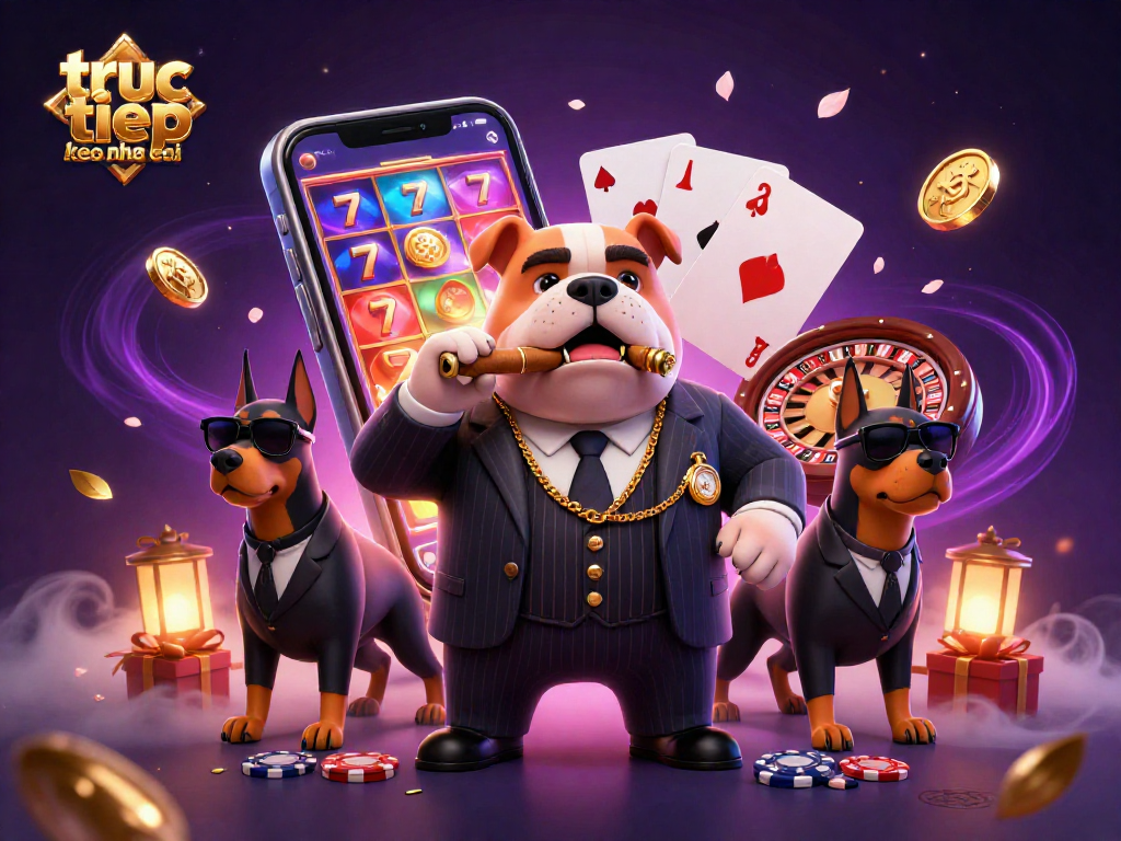 Experience the thrill of truc tiep keo nha cai with mafia boss bulldog and game elements.