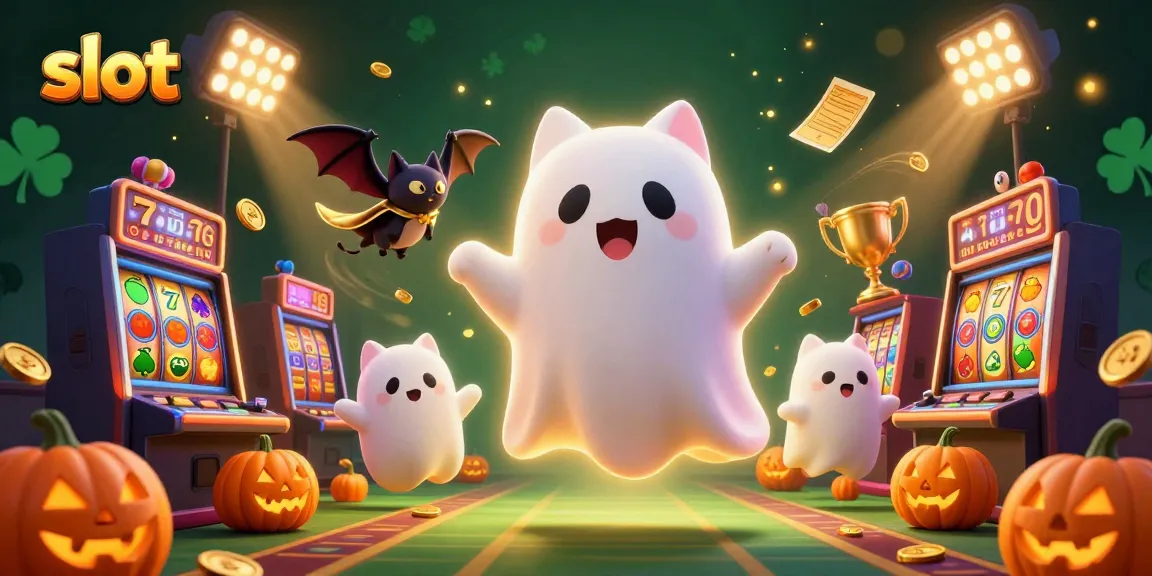 Menggandakan kesenangan slot dengan kucing hantu dan teman vampir di kasino cerah.