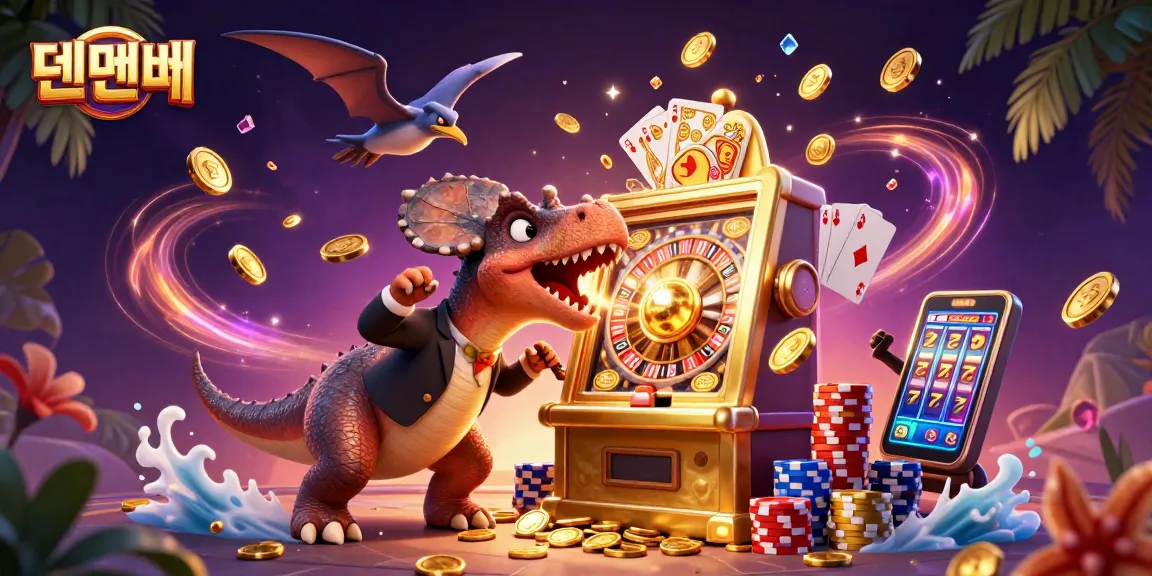 Watch the pachycephalosaurus celebrating its jackpot win at 텐텐벳 casino alongside a panicked manager and soaring pteranodon.