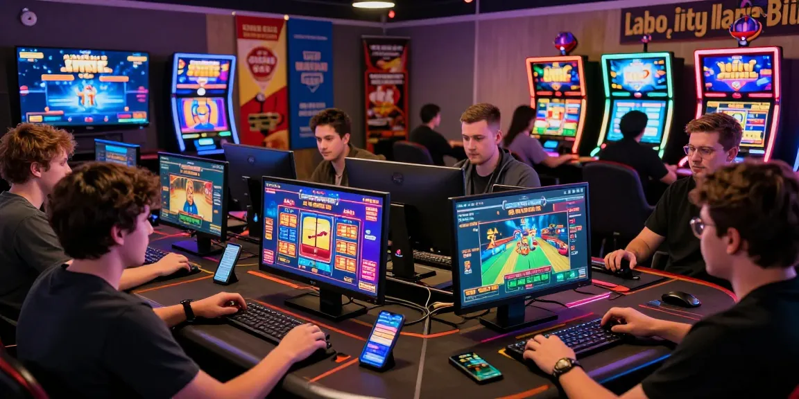 Players engaging with ngamenjitu online gaming platform with vibrant screens and community interaction.