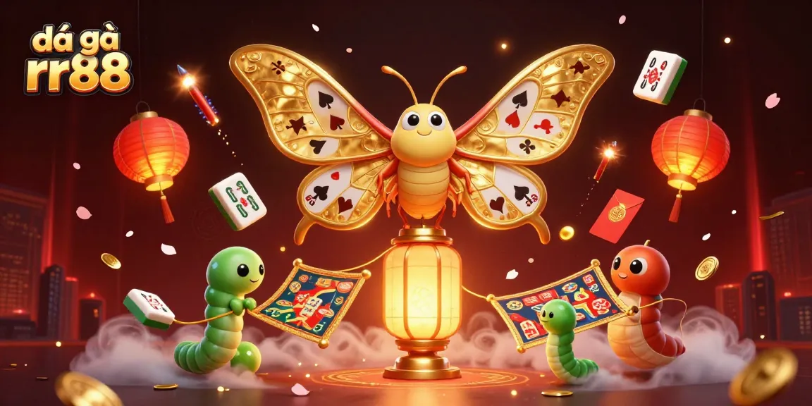 Experience the excitement of đá gà rr88 with a vibrant 3D illustration featuring dynamic gambling elements.