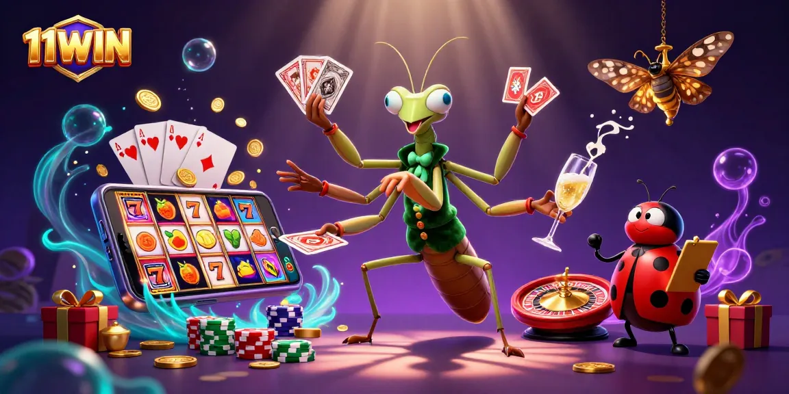 Engage with 11WIN's vibrant gaming scene featuring dynamic slot games and casino action.