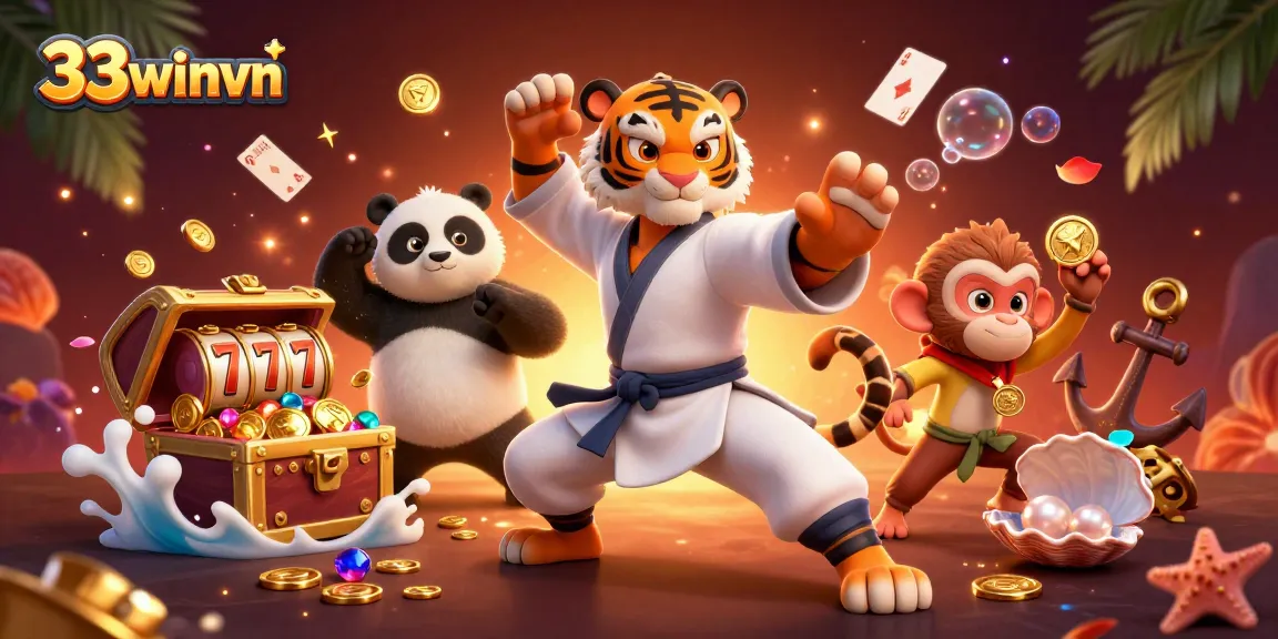 Engage with thrilling gaming experiences at 33winvn, where colorful slot reels bring excitement to life.