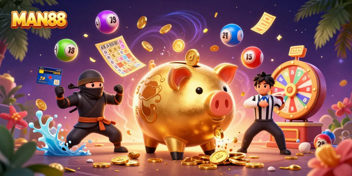 Experience thrilling wins at MAN88 with dynamic lottery games and energetic characters in action.