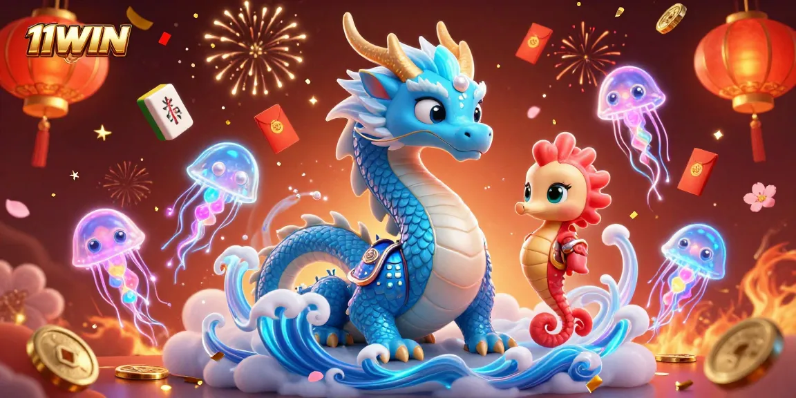 Engage in thrilling gameplay at 11WIN with vibrant casino elements illustrated in 3D.
