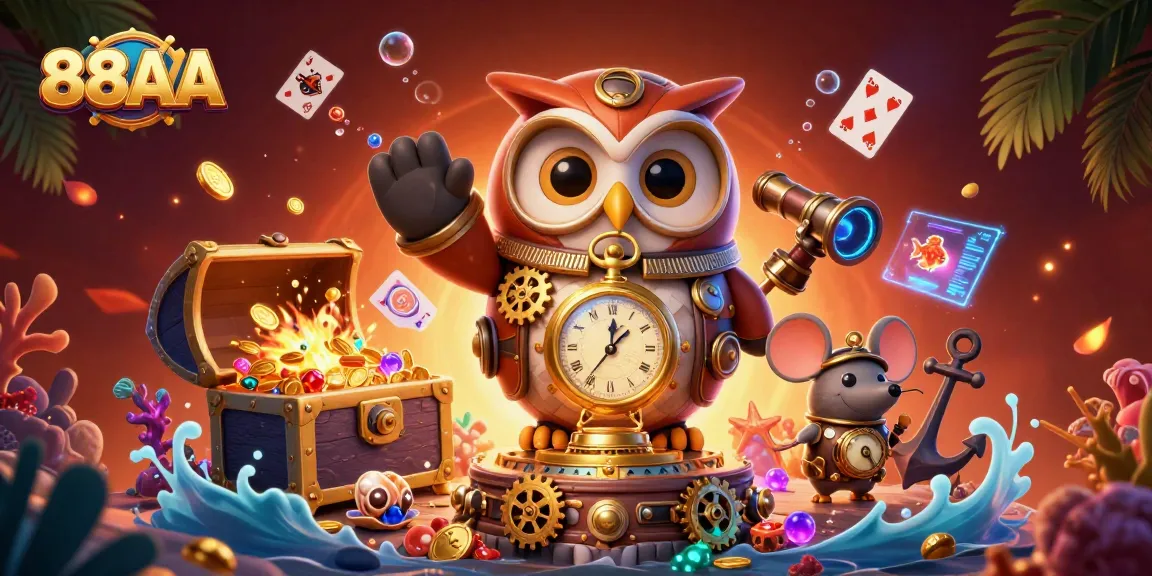Experience exciting gameplay at 88AA, where fortune awaits with vibrant casino elements.