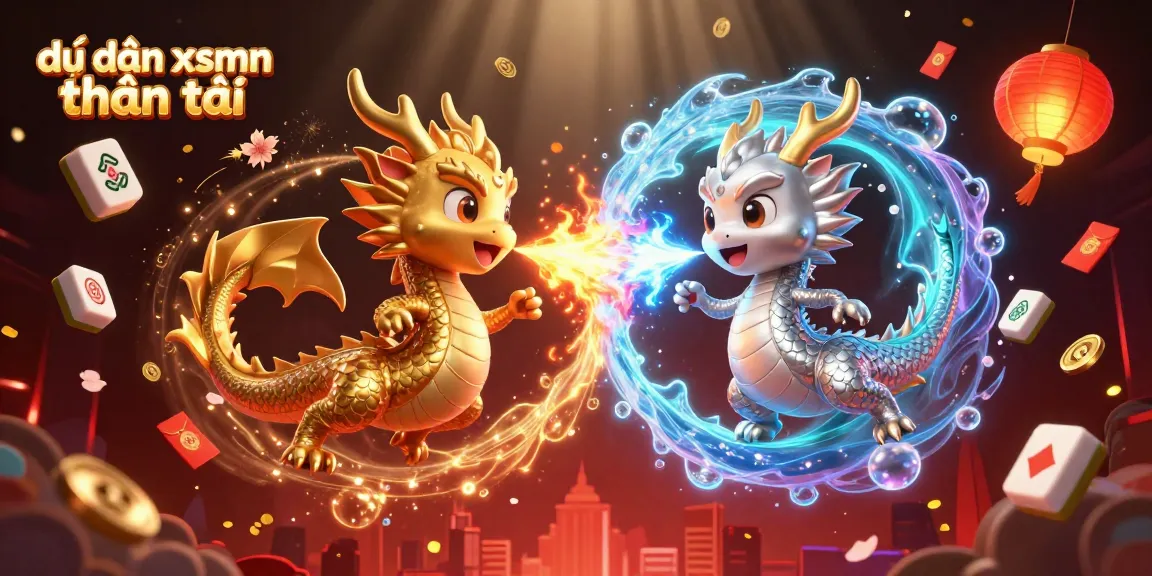 Engage with dự đoán xsmn thần tài illustrated in a captivating 3D scene featuring dragons and lottery elements.