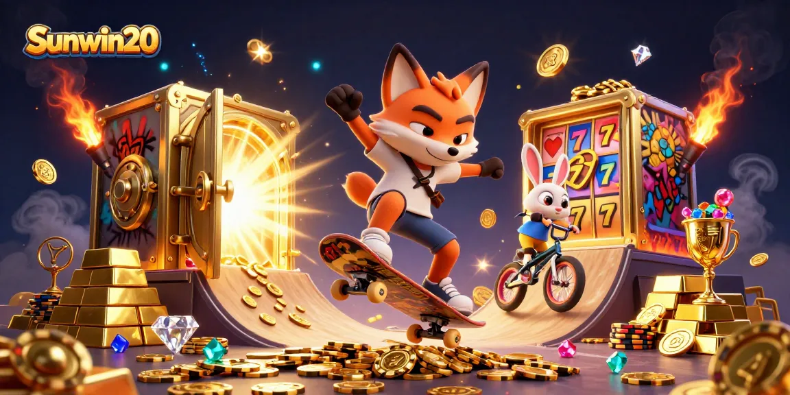Engage with Sunwin20's thrilling slot adventure featuring dynamic characters and rich casino elements.